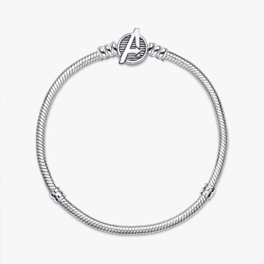 Marvel Silver Avengers Snake Chain Pandora Bracelet